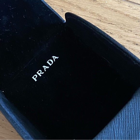 Prada Catwalk SPR 68T Silver Sunglasses Tortoise Arms Polarized - Picture 2 of 7